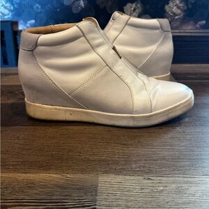 Vionic White Wedge Sneaker Bootie